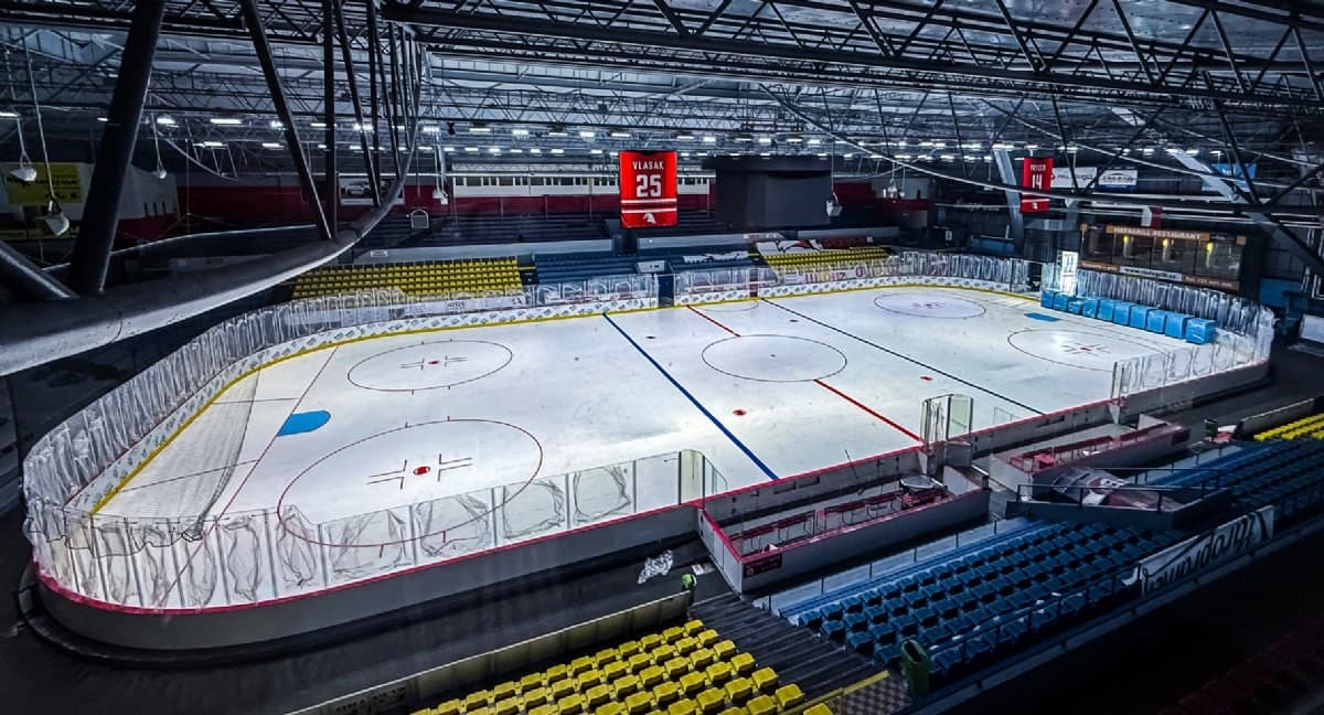 Ledová plocha zimního stadionu Znojmo